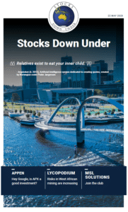 Stocks Down Under 22 May 2020: Appen, Lycopodium, MSL Solutions 2