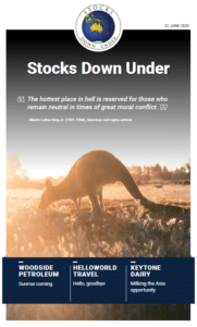 Stocks Down Under 22 June 2020: Woodside Petroleum, Helloworld Travel, Keytone Dairy 1