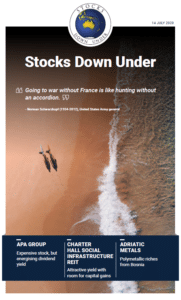 Stocks Down Under 14 July 2020: APA Group, Charter Hall Social Infrastructure REIT, Adriatic Metals 2