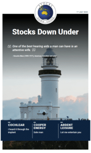 Stocks Down Under 17 July 2020: Cochlear, Cooper Energy, Ardent Leisure 2