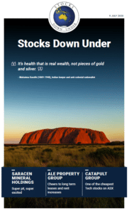 Stocks Down Under 9 July 2020: Saracen Mineral, ALE Property Group, Catapult Group 2