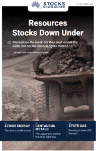 Resource Stocks Down Under 15 October 2020: Strike Energy, Centaurus Metals, State Gas 2