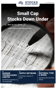 Small Cap Stocks Down Under 2 October 2020: Hansen Technologies, Supply Network, National Tyre & Wheel 2
