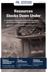 Resource Stocks Down Under 8 October 2020: Energy Resources of Australia, Talga Resources, Rumble Resources 2