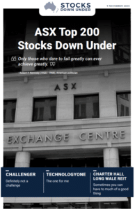 ASX Top 200 Stocks Down Under: Challenger, TechnologyOne, Charter Hall Long WALE REIT