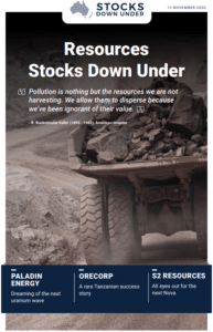 Resources Stocks Down Under: Paladin Energy, Orecorp, S2 Resources