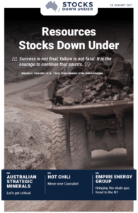 Resources Stocks Down Under: Australian Strategic Minerals, Hot Chili, Empire Energy Group