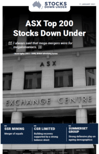 ASX Top 200 Stocks Down Under: SSR Mining, CSR Limited, Summerset Group