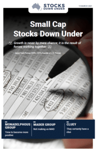 Small Cap Stocks Down Under: Monadelphous, Mader Group, Cluey