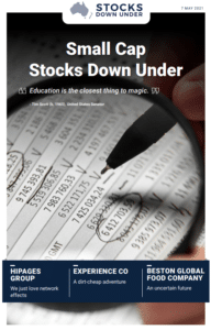 Small Cap Stocks Down Under 7 May 2021: Hipages Group, Experience Co, Beston Global Food Company 2