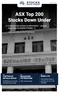 ASX Top 200 Stocks Down Under: Fortescue Metals Group, Woodside Petroleum, Xero Ltd