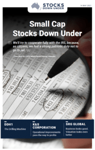 Small Cap Stocks Down Under: DDH1, K&S Corporation, SRG Global