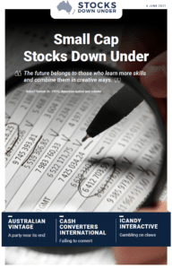 Small Cap Stocks Down Under: Australian Vintage, Cash Converters International, iCandy Interactive