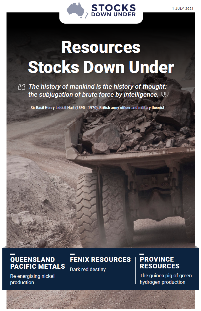 Resources Stocks Down Under: Queensland Pacific Metals, Fenix Resources, Province Resources