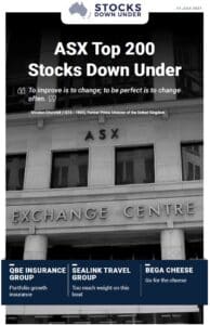 ASX Top 200 Stocks Down Under: QBE Insurance Group, Sealink Travel Group, Bega Cheese