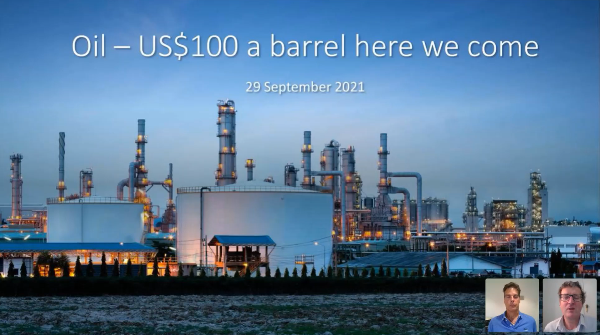 Investor Webinar 29 September 2021