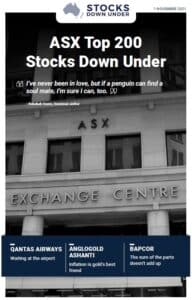 ASX Top 200 Stocks Down Under 11 November 2021: Qantas Airways, Anglogold Ashanti, Bapcor 1