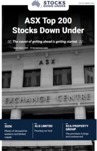 ASX Top 200 Stocks Down Under 25 October 2021: Seek, ALS Limited, SCA Property Group 2