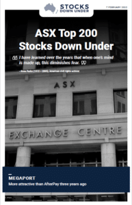 ASX Top 200 Stocks Down Under 7 February 2022: Megaport (ASX:MP1) 2