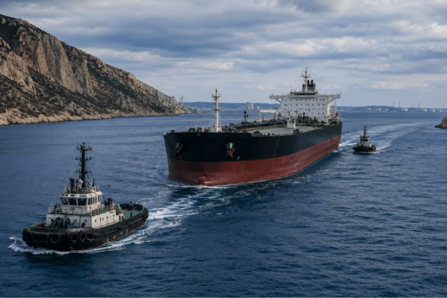 Oil tankers in the Strait of Hormuz after Trump's 20% cargo toll, July 2026