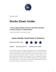 Stocks Down Under edition 28 01 2020 2