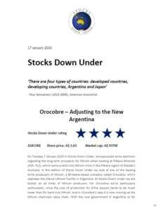 Stocks Down Under edition 17 01 2020 2