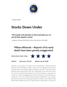Stocks Down Under 7 January 2020 2