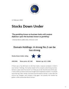 Stocks Down Under edition 11 2 2020 2