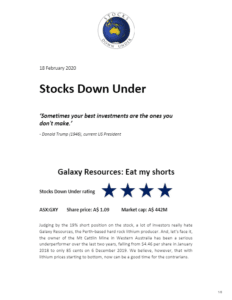 Stocks Down Under edition 18 2 2020 2