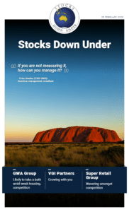 Stocks Down Under 25 February 2020: Super Retail Group, GWA Group, VGI Partners 2