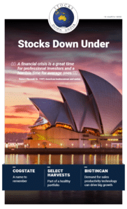 Stocks Down Under 16 March 2020: Bigtincan, Cogstate, Select Harvests 2