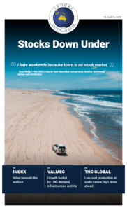 Stocks Down Under 26 March 2020: Imdex, Valmec, THC Global 2