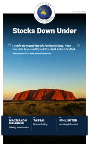 Stocks Down Under 27 March 2020: IPH, Macmahon and Tassal 2