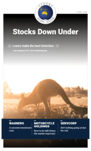 Stocks Down Under 3 April 2020: Wagners, Motorcycle Holdings, Servcorp. 2