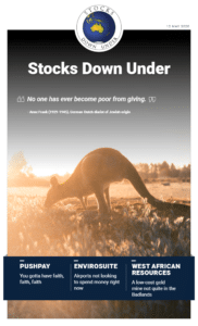 Stocks Down Under 12 May 2020: PushPay, Envirosuite, West African Resources 2