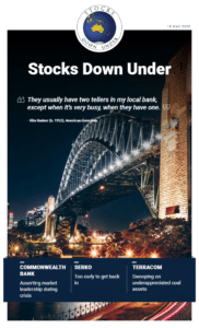 Stocks Down Under 18 May 2020: Commonwealth Bank of Australia, Serko, TerraCom 2