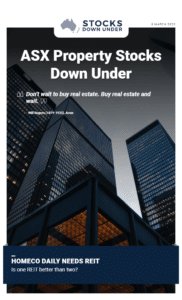 Property Stocks Down Under 9 March 2022: Home Consortium Daily Needs REIT (ASX:HDN) 1