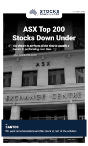ASX Top 200 Stocks Down Under 14 March 2022: Santos (ASX:STO) 1