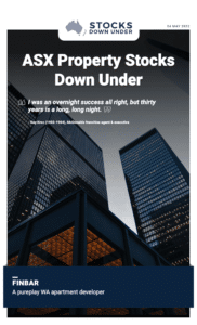 Property Stocks Down Under 4 May 2022: Finbar Group (ASX:FRI) 1