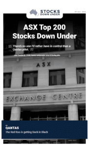 ASX Top 200 Stocks Down Under 25 July 2022: Qantas (ASX:QAN) 1