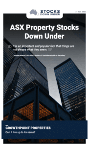 Property Stocks Down Under 31 August 2022: Growthpoint Properties (ASX:GOZ) 1