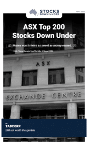 ASX Top 200 Stocks Down Under 5 December 2022: Tabcorp (ASX:TAH) 13