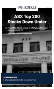 ASX Top 200 Stocks Down Under 12 December 2022: Seven Group (ASX:SVW) 11