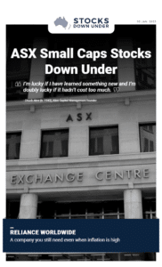 ASX Top 200 Stocks Down Under 30 January 2023: Reliance Worldwide (ASX:RWC) 1